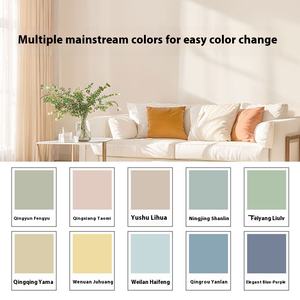 Échantillon gratuit 1KG Peinture murale intérieure en latex acrylique auto-peignable Brosse applicable Propre à l'odeur et protection de l'environnement - Product Image 3