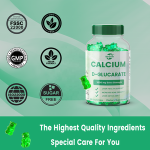 Haccp OEM ODM Calcium D-Glucarate Gummies Cleanse Supplement for Men and Women, Metabolism Supports - Product Image 4