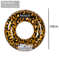 AirMyFun Bouées de piscine gonflables personnalisées en PVC écologique pour enfants et adultes, 108 cm, couleur personnalisée
