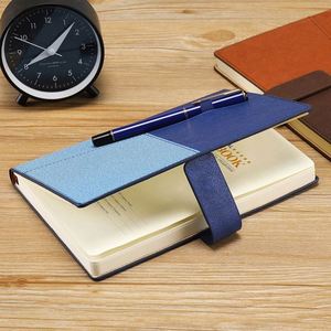 A5โน้ตบุ๊คธุรกิจปกแข็งหนัง PU มีโลโก้สำหรับโปรโมชั่นเทศกาลคริสต์มาสตามสั่ง - Product Image 4