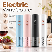 Ouvre-bouteille électrique rechargeable par USB, tire-bouchon automatique avec commande à deux boutons pour bouteilles de vin, accessoires pour la maison, la cuisine et le bar