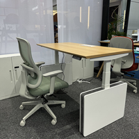 YEDDKIN Bureau Électrique Réglable en Acier Ergonomique pour le Travail Debout – Idéal pour le Bien-être des Employés d'Entreprise – Robuste et Facile à Utiliser