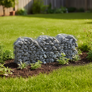 Cesto Gabion ad Arco 39.4x19.7x39.4 Pollici in Ferro Zincato per Decorazione Esterna del Giardino - Product Image 3