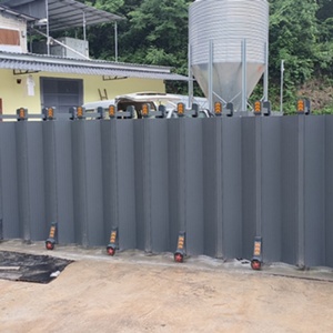 ประตูรั้วเลื่อนไฟฟ้าแบบสองบานทันสมัย ทำจากสแตนเลสและอลูมิเนียมอัลลอยด์ แบบอัตโนมัติ สำหรับบ้านพักอาศัย โรงพยาบาล และโรงงานอุตสาหกรรม - Product Image 6