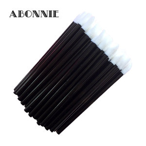 Abonnie Disposable Lip Brush Plastic Handle Synthetic Fibers 50 Pcs Lips <b>Makeup</b> <b>Tool</b> - Product Image 4