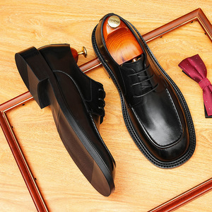 Zapatos de vestir formales para hombre, zapatos de boda de cuero lujoso para novio, zapatos Oxford de estilo italiano lujosos para hombre - Product Image 1