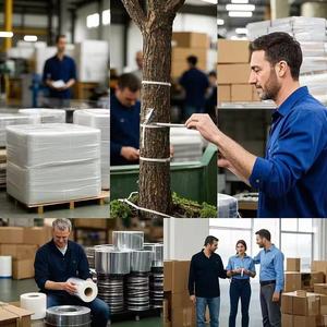 Rollo de envoltura elástica de película de liberación suave transparente de 18 \ "para rollo de envoltura de plástico móvil para envío de paletas-4 Paquetes - Product Image 6