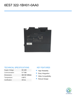 PLC de Automatización Industrial Usado 6ES7 322-1BH01-0AA0, Ideal para Sistemas de Control Industrial