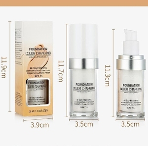 Fond <span class=keywords><strong>de</strong></span> <span class=keywords><strong>teint</strong></span> TLM Face <span class=keywords><strong>Base</strong></span> Make up Spf, maquillage personnalisé, fond <span class=keywords><strong>de</strong></span> <span class=keywords><strong>teint</strong></span> magique changeant <span class=keywords><strong>de</strong></span> couleur, crème cosmétique, fond <span class=keywords><strong>de</strong></span> <span class=keywords><strong>teint</strong></span> liquide changeant <span class=keywords><strong>de</strong></span> couleur - Product Image 2