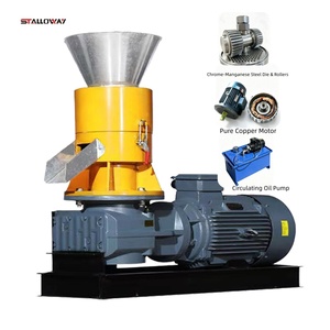 <span class=keywords><strong>Prix</strong></span> usine – Nouvelle presse à granulés de biomasse 300 kg/h avec moteur 15 kW et boîte de vitesses à pompe à huile pour combustible bois - Product Image 1