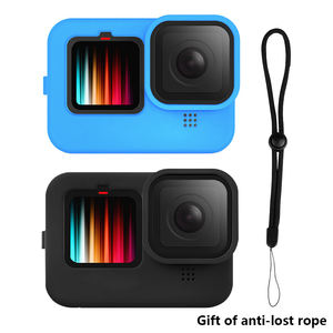 Hongdak Offre Spéciale <span class=keywords><strong>pas</strong></span> <span class=keywords><strong>cher</strong></span> bonne qualité boîtier de protection en Silicone étui à lentilles avec lanière de sangle pour <span class=keywords><strong>Go</strong></span> <span class=keywords><strong>Pro</strong></span> <span class=keywords><strong>Hero</strong></span> 9/10/11 noir 12 - Product Image 6