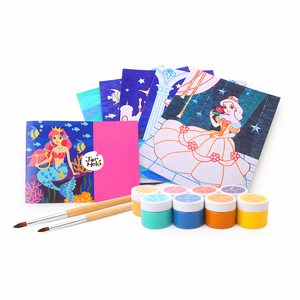 Personnalisé Étape par Étape enfants jouer dessin animé aquarelle gouache peinture couleurs ensemble de peinture - Product Image 2