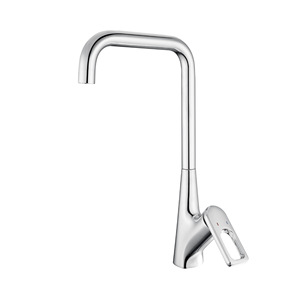 Modern Kitchen Faucet Single Handle Pull Out <b>Spray</b> Deck <b>Mounted</b> Ceramic Valve 2.0-2.9gal/m - Product Image 4
