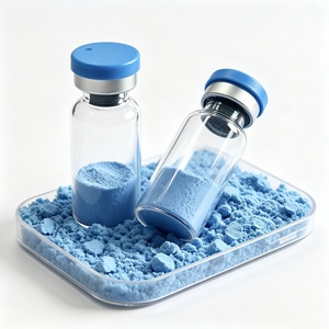 Polvo de Péptido Liofilizado Azul GHK-Cu Personalizable Directo de Fábrica, Grado Cosmético, Materia Prima, Suministro de China - Product Image 4