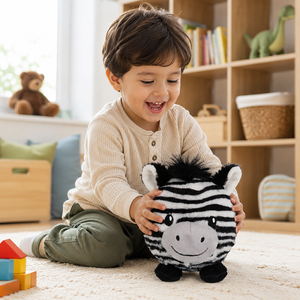 Pelota Antiestrés Personalizada, Linda Pelota <span class=keywords><strong>de</strong></span> Peluche <span class=keywords><strong>de</strong></span> Animalito Zebra, Kawaii, Anti-Ansiedad, para Niños y Adultos, Tamaño <span class=keywords><strong>de</strong></span> Bolsillo, Regalo <span class=keywords><strong>de</strong></span> Cumpleaños - Product Image 4