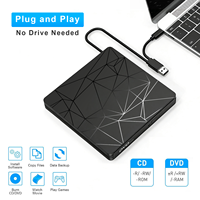Lecteur graveur de DVD externe USB 3.0, lecteur de CD/DVD ROM, lecteur optique externe pour PC, lecteur de CD/DVD externe, lecteur optique