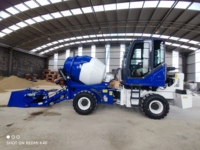 Camion malaxeur à béton autochargeur 1,2 m³ à faible investissement, compact 4x4 tout-terrain, utilisation par un seul homme, sans chargeur supplémentaire, directement de l'usine