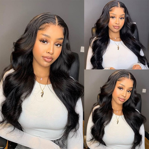 วิกผมเวียดนามแท้ 100% เวอร์จิ้น เรมี HD Lace Front แบบไม่ต้องใช้กาว  <span class=keywords><strong>ทรง</strong></span>บอดี้เวฟ สีดำหรูหรา สำหรับผู้หญิง - Product Image 1