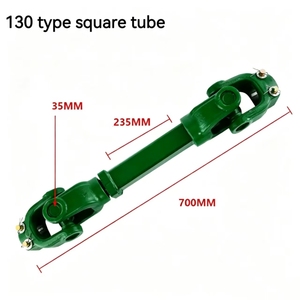 Arbre de transmission carré de type 130, 700 mm, pour machines agricoles, avec joint universel PTO - Product Image 1