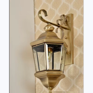 Lampes de jardin vintage en laiton de haute qualité Senzhao, éclairage LED promotionnel, applique murale extérieure, étanche - Product Image 4