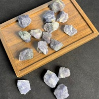 Saphir d'eau naturel pleochroïme violet-bleu, qualité facettage, minéraux bruts, Iolite