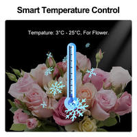 Distributeur automatique intelligent 24h/24 et 7j/7 de fleurs réfrigérées XYZ Commercial – 10 casiers pour bouquets de fleurs fraîches