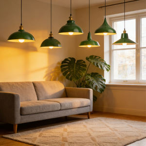 Lampes suspendues en <span class=keywords><strong>fer</strong></span> forgé vert, style vintage loft, luminaire suspendu nordique rétro industriel pour restaurant, bar - Product Image 2