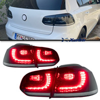 Luz trasera LED completa Plug and Play para VW Golf MK6 GTI 2010-2012, luz de freno secuencial, lámpara de giro, ajuste directo, reemplazo de actualización.