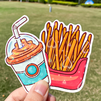 Stiker Hologram Logo Kustom Potongan Presisi Cetak Vinyl Decal Kartun Stiker Hologram