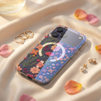 Coque de téléphone magnétique à motif pailleté pour iPhone 17 16 15 14 13 12 11 Pro Max XS X XR 6 7 8 Plus 17E 16E SE – Vente en gros B2B