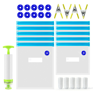 Sacchetti <span class=keywords><strong>Sottovuoto</strong></span> <span class=keywords><strong>Riutilizzabili</strong></span> per Alimenti, per Conservazione di Carne, Latte, Gelatine, Gomme da Masticare, con Valvola d'Aria - Product Image 5