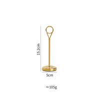 Support de nom en métal doré pour banquets de mariage, cercle imprimé 3 couleurs, en acier inoxydable, pour numéros de table de restaurant – Fournitures hôtelières de luxe