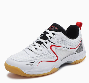Chaussures de badminton en maille respirante, semelle en caoutchouc antidérapante, baskets de sport légères à lacets pour intérieur et extérieur - Product Image 5
