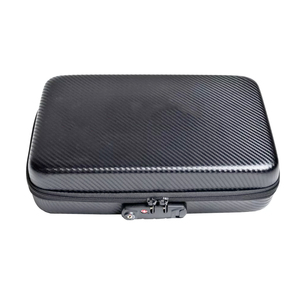 Boîtier en PU EVA renforcé de fibres de carbone Coque rigide Sac de protection antichoc Boîte de pochette pour électronique et outils (verrouillable) - Product Image 1