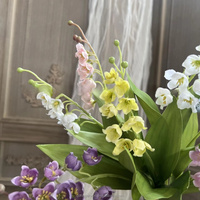 Blaue künstliche Maiglöckchen-Tischplatte Blumen arrangement Schneller Versand für Muttertag Weihnachten Neujahr Dekorationen