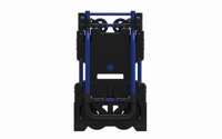 Chariot à main robuste à double mode, chariot pliable avec plateau imperméable pour la maison, le transport de marchandises, le bureau