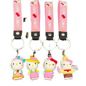 Dessin animé à la mode jouets en silicone Couple Style point porte-clés et mousquetons petits accessoires transfrontaliers pour cadeaux promotionnels - Product Image 5