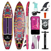Skatinger Vente en gros Planche de SUP gonflable 11'6 375lbs ISUP Stand Up Paddleboarding pour le tourisme