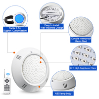 Nouveau produit Lampe de piscine 18w 25w 35w 260mm Ip68 Étanche Rgbw Ac 12v Pc Led Lumière submersible pour piscine