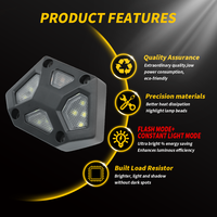 DXZ MD-14 12V-24V 14 LED Feu de position latéral ambre, indicateur de dégagement, feu d'avertissement de rechange OE DXZMD14 Nouveau camion 2.8W