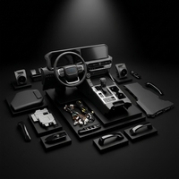 Kit d'amélioration de l'intérieur Toyota Land Cruiser Prado LC150 vers LC250 avec navigation double écran et accessoires de rétrofit pour console centrale