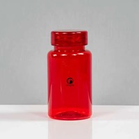 Bouteille ronde en PET de 100 ml, col de 38 mm, qualité alimentaire, pour capsules de suppléments vitaminiques, emballage de bonbons, conteneur plastique personnalisé, vente en gros