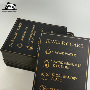 Biglietti di ringraziamento personalizzati 4x6 5x7 con stampa a caldo oro/argento, di lusso, per matrimoni o aziende, in <span class=keywords><strong>carta</strong></span> nera da 500 gsm - Product Image 3