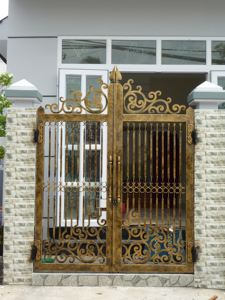 Puerta de Hierro de Estilo Francés de Origen Vietnamita con Acabado con Recubrimiento en Polvo y Servicio Técnico de Diseño en Línea, Tubo de Acero de 50x50 mm - Product Image 6