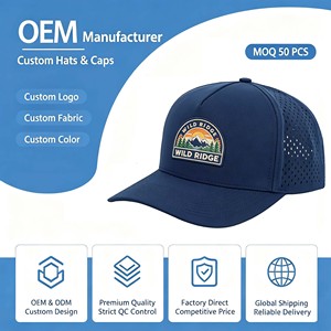 Gorra Deportiva de Béisbol Americana con Parche Lateral Bordado en 3D, Certificada por BSCI, Visera Plana, Transpirable e Impermeable, Ideal para Viajes y Actividades al Aire Libre - Product Image 1
