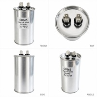 Condensateur de démarrage de moteur AC CBB65 450V 50uF 50/60Hz, condensateur à film auto-réparant pour compresseur de climatiseur, unité HVAC