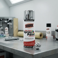 Peinture en aérosol effet miroir chromé facile à appliquer, effet métallique, 400 ml, revêtement liquide acrylique pour meubles DIY