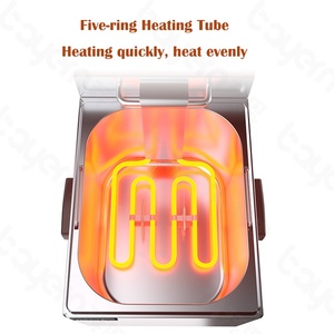 Best Quality Electric 6L+6L Deep <b>Fryers</b> Commercial 2 Tank 2 Baskets Chicken Pressure <b>Fryer</b> for Bakery Equipment - Product Image 6