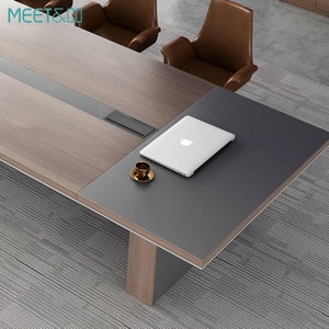 Modern European Style Seater Conference <b>Table</b> Set Wood and Steel Material for <b>Office</b> School Hotel or Outdoor Use - Product Image 5