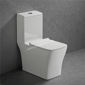 Carré Une Pièce Lavage Sans Monture Chasse Sanitaire Moderne Cuvette De Toilette Salle De Bains En Céramique Wc Toilette <span class=keywords><strong>Commode</strong></span> - Product Image 3